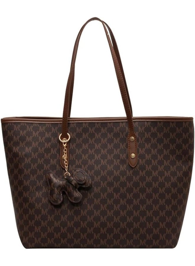 Lady Laptop Bag 16 Inch Laptop Tote Leather Computer Office Bag, Shoulder Cross-body Premium Texture Large Capacity Tote Shoulder Bag (brown) - Image 1